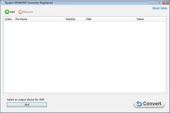 Imagen 0 para Epubor ePUB to PDF Conver…