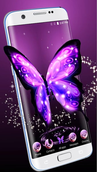 Imagen 0 para 3D Neon Butterfly Theme