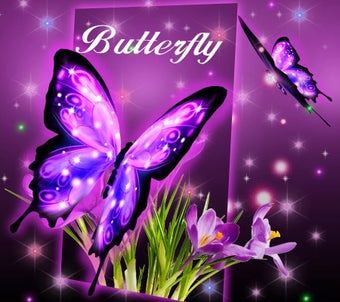 Imagen 1 para 3D Neon Butterfly Theme