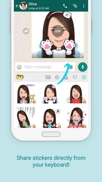 Image 2 for MojiPop - GIF Sticker Cam…
