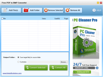 Image 0 for Free PDF to BMP Converter