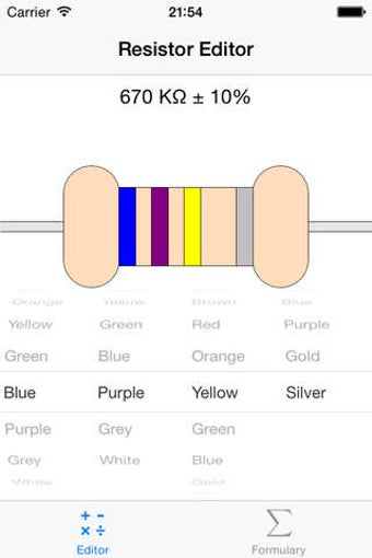 Image 0 for Resistor Editor