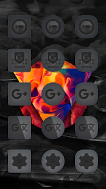 Imagen 3 para Matte Black Icon Pack