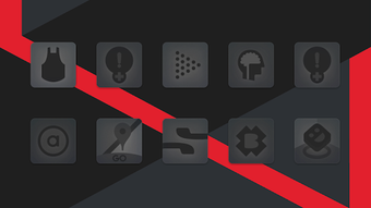 Imagen 1 para Matte Black Icon Pack