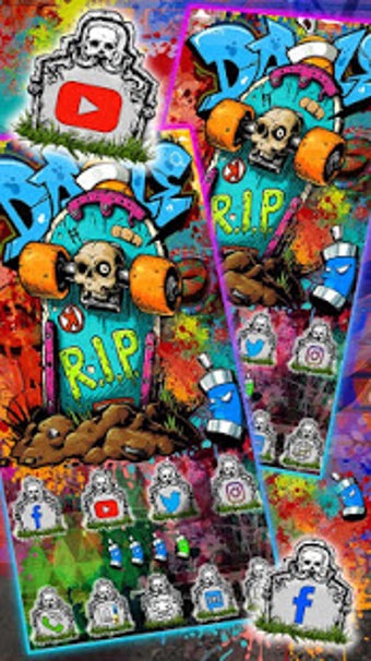 Imagen 1 para Graffiti Skate Themes HD …