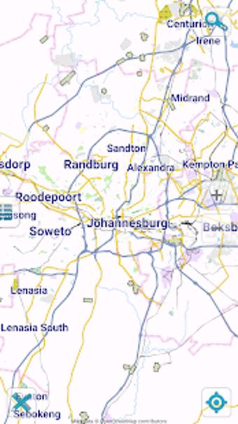 Image 0 for Map of South Africa offli…