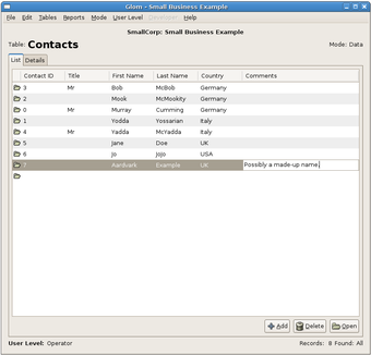 Image 1 for Glom for Linux