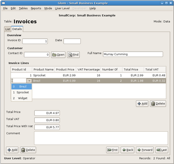 Image 0 for Glom for Linux