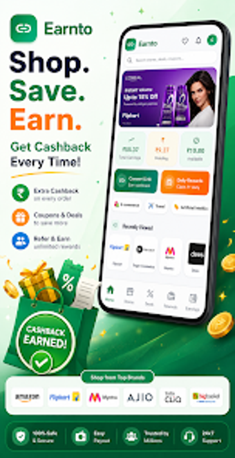Imagen 0 para Earnto - Cashback  Coupon…