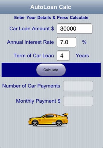 Image 0 for Auto Loan Calc