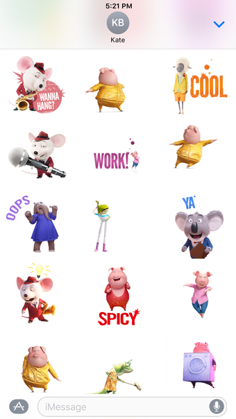 Image 2 for Sing Movie Stickers