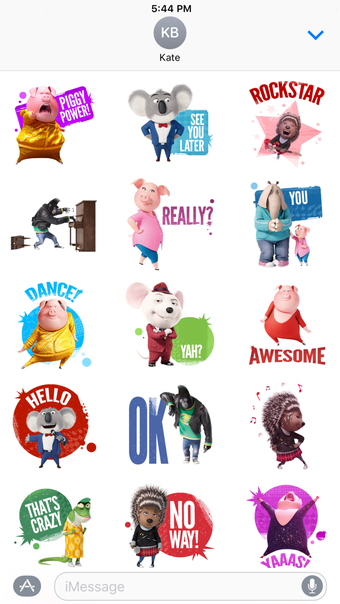 Image 3 for Sing Movie Stickers