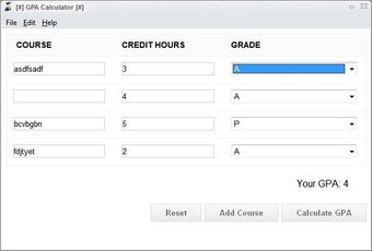 Image 0 for GPA Calculator