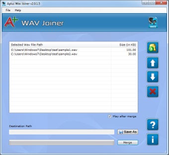 Image 0 for Aplus WAV Joiner