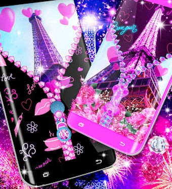 Imagen 1 para Paris zipper lock screen
