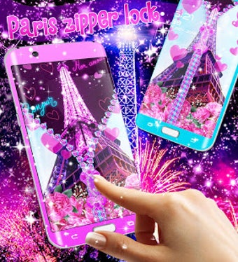 Image 0 for Paris zipper lock screen