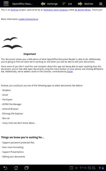 Image 0 for OpenDocument Reader