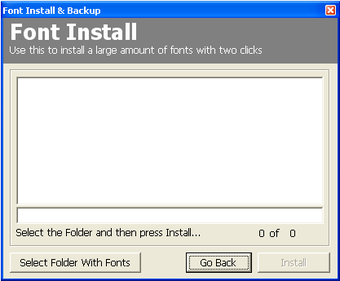 Image 0 for Font Install and Backup