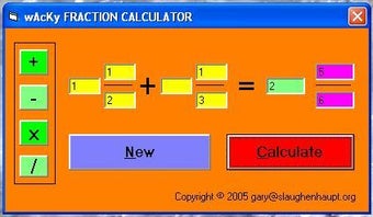 Image 0 for Wacky Fraction Calculator