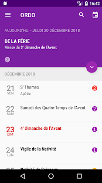 Image 0 for ORDO - Calendrier liturgi…