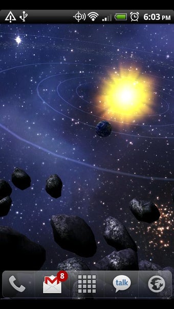 Imagen 0 para Asteroid Belt Live Wallpa…