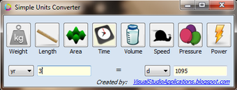 Image 1 for Simple Units Converter