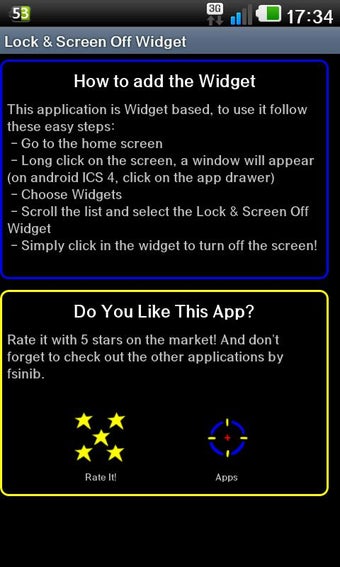 Imagen 1 para Lock & Screen Off Widget