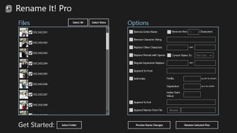Image 0 for Rename It! Pro for Window…