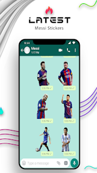 Imagen 2 para Messi Stickers For WhatsA…