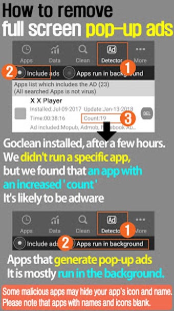 Imagen 3 para Goclean-Ad detector,airpu…