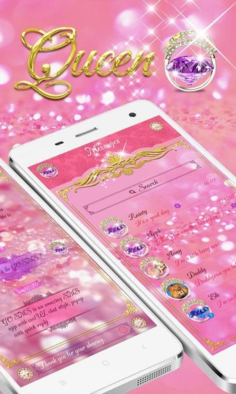 Imagen 1 para GO SMS PRO QUEEN THEME