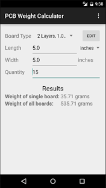 Image 3 for PCB Weight Calculator