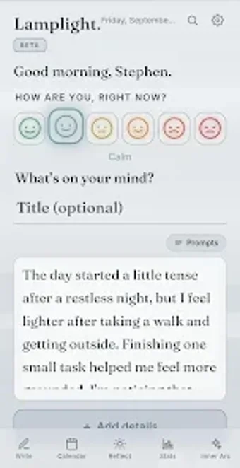 Imagen 0 para Lamplight: Mood Journal