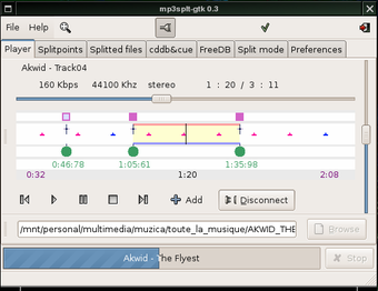 Image 1 for Mp3splt for Linux
