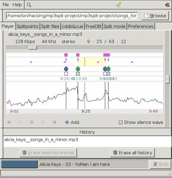 Image 0 for Mp3splt for Linux