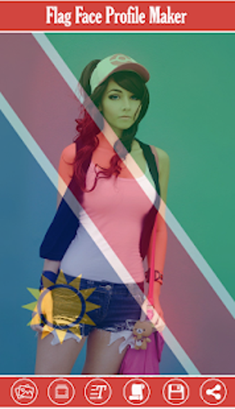Image 0 for Flag Face Profile Photo E…