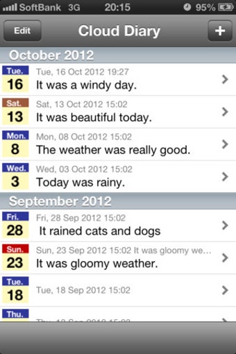Image 1 for Cloud Diary