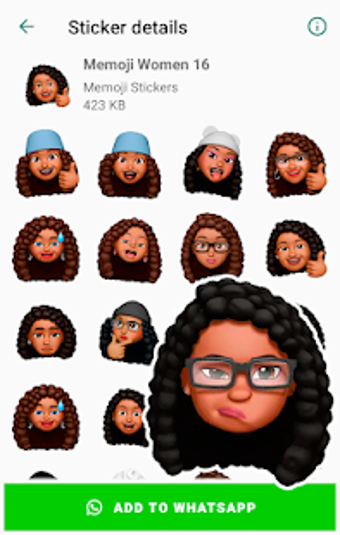 Imagen 2 para Memoji Black People Stick…