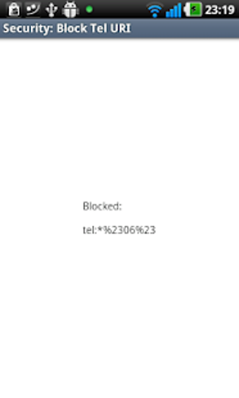 Image 0 for Security: Block Tel URI