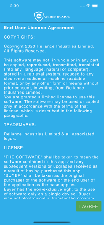 Image 0 for Jio Partner Auth