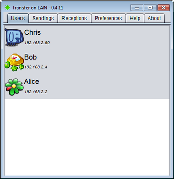 Image 0 for Transfer on LAN