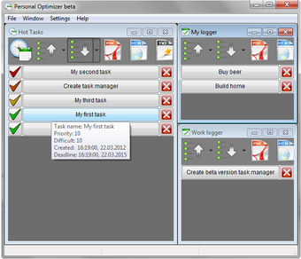 Image 0 for Personal Optimizer