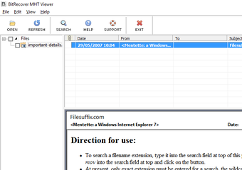 Imagen 0 para BitRecover MHT Viewer