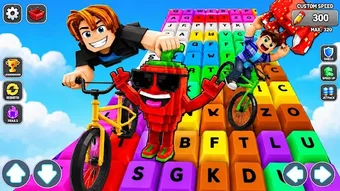 Image 0 for Keyboard Speed Bike Run