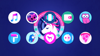 Imagen 0 para Unicorn Roundies Icon Pac…