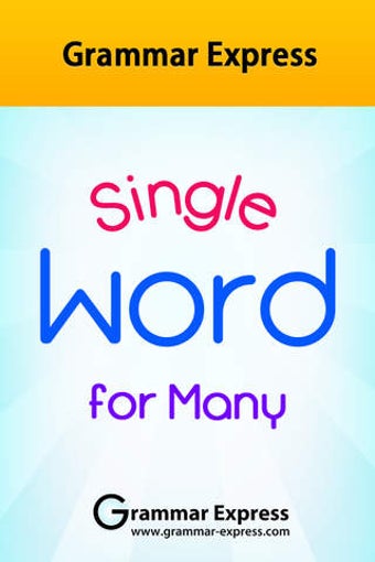 Image 0 for Grammar Express: Single W…