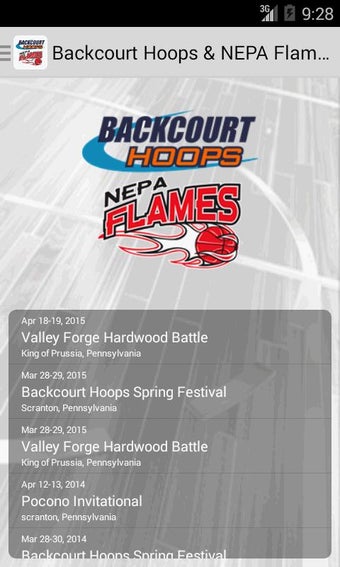 Image 1 for Backcourt Hoops/NEPA Flam…