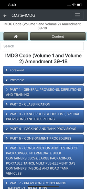 Image 0 for cMate-IMDG Code