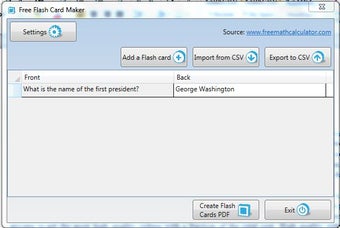 Image 0 for Free Flash Card Maker