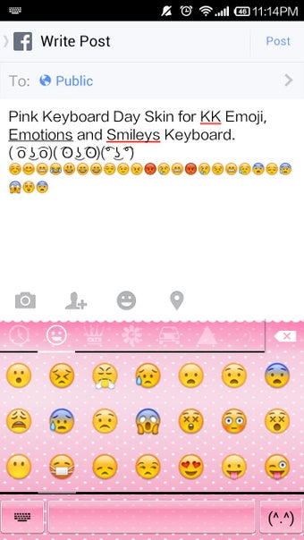 Image 1 for Pink Emoji Keyboard -Emot…